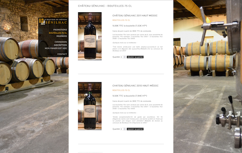 Boutique du château Sénilhac