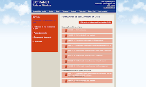 Extranet Audience Atlantique