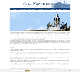 Site et boutique du Château Fonchereau